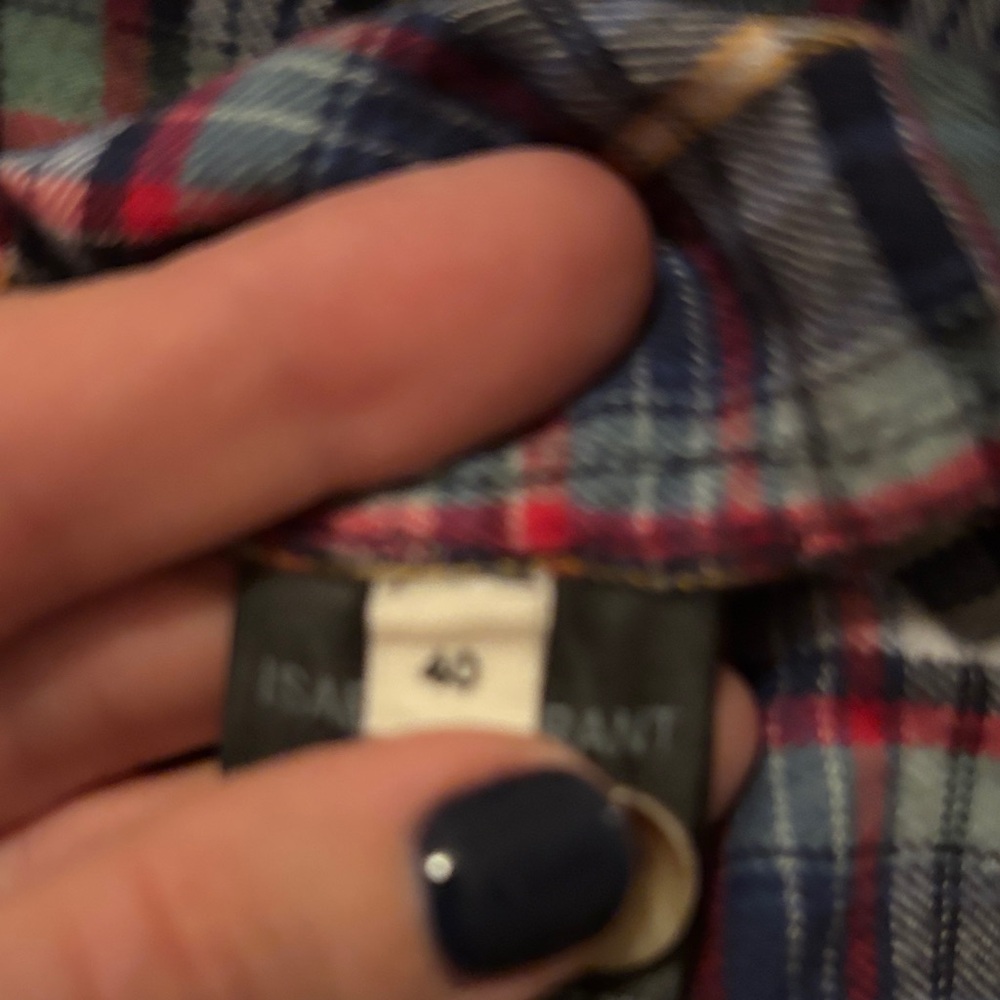 Plaid Ruffle Flannel Shirt - Picture 3 of 6